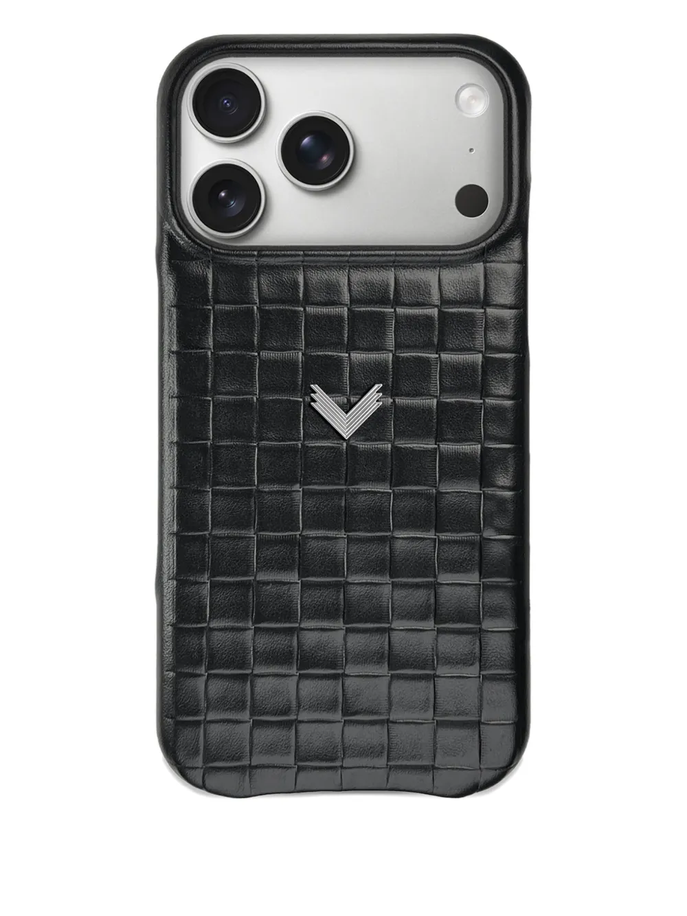 VELANTE iPhone 17 Pro Max woven-leather phone case - Nero