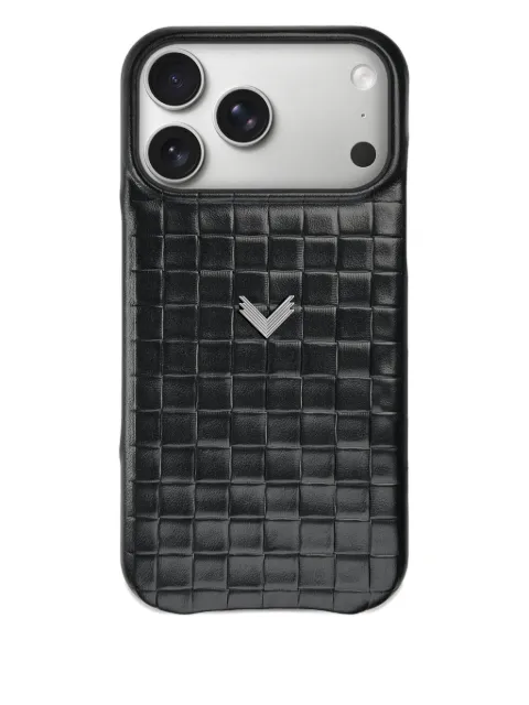 VELANTE iPhone 17 Pro Max woven-leather phone case