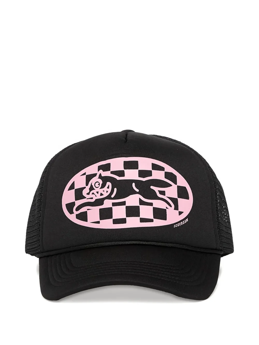 Billionaire Boys Club - Ice Cream Checker Running Dog Trucker Cap In Black