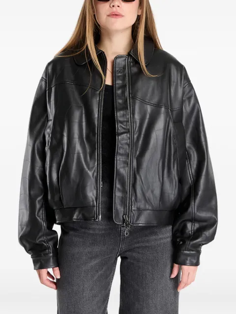 dime Debossed Wavy bomber jacket