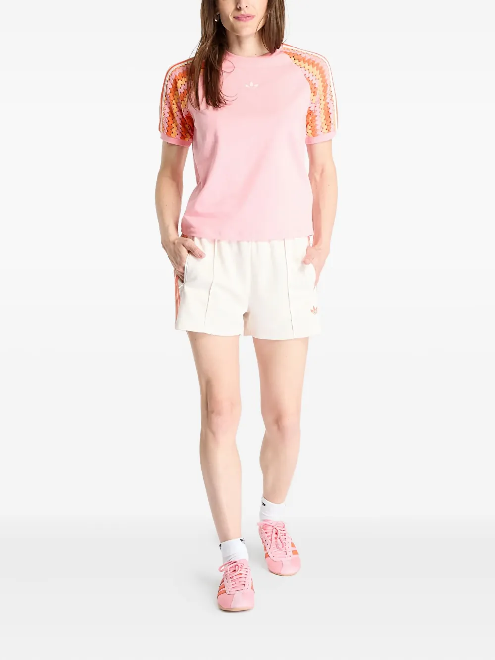 adidas Summer Glow stripe shorts | Short Shorts | Image 2
