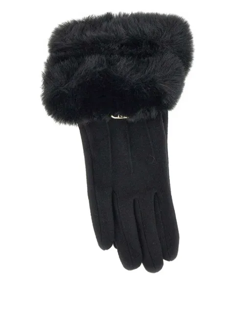 LIU JO logo-plaque gloves