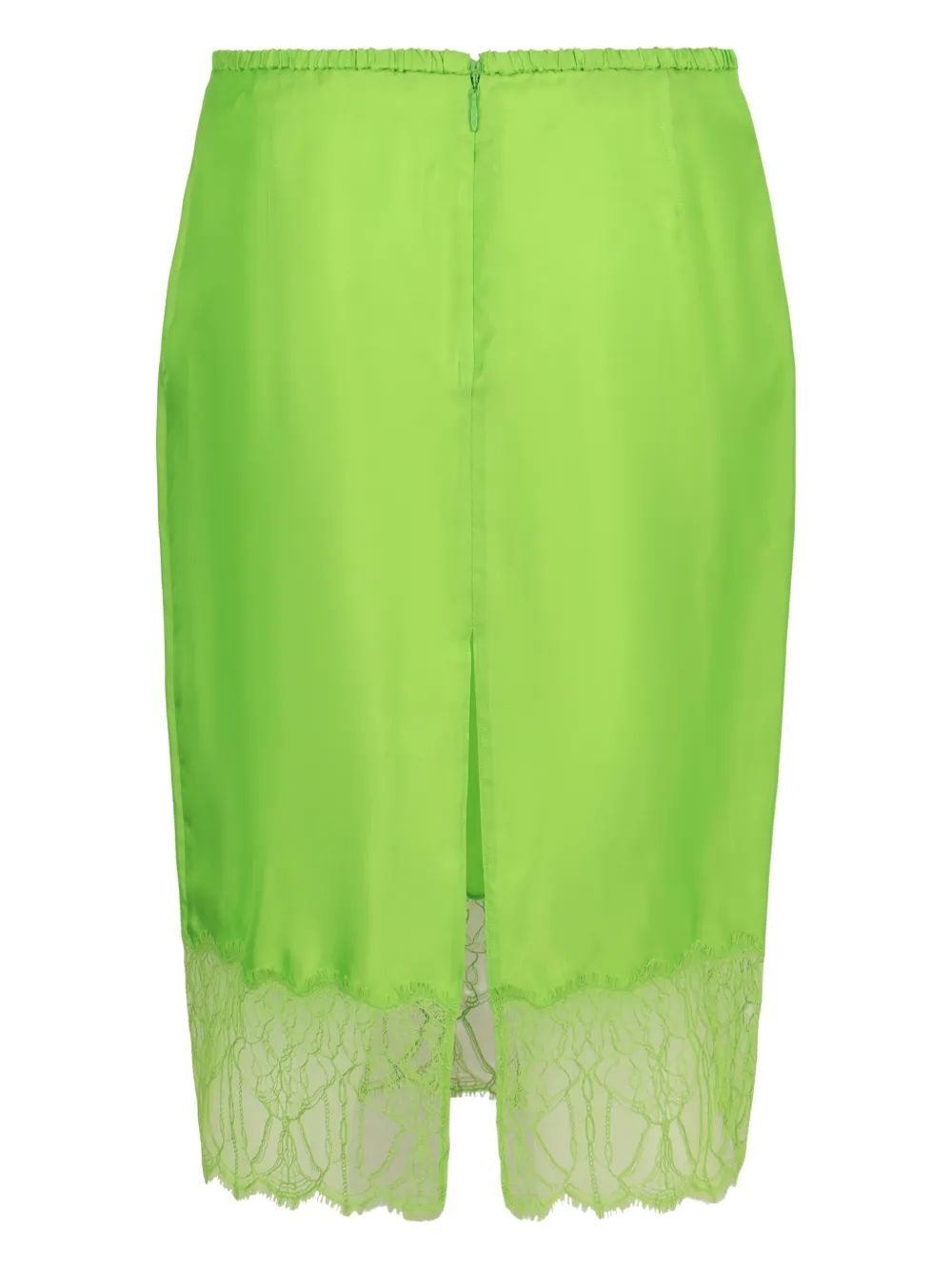 Gucci lace elasticated-waist midi skirt - Groen