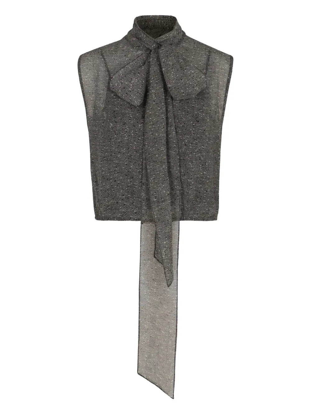 Gucci リボン トップ - グレー Gucci リボン トップ - グレー