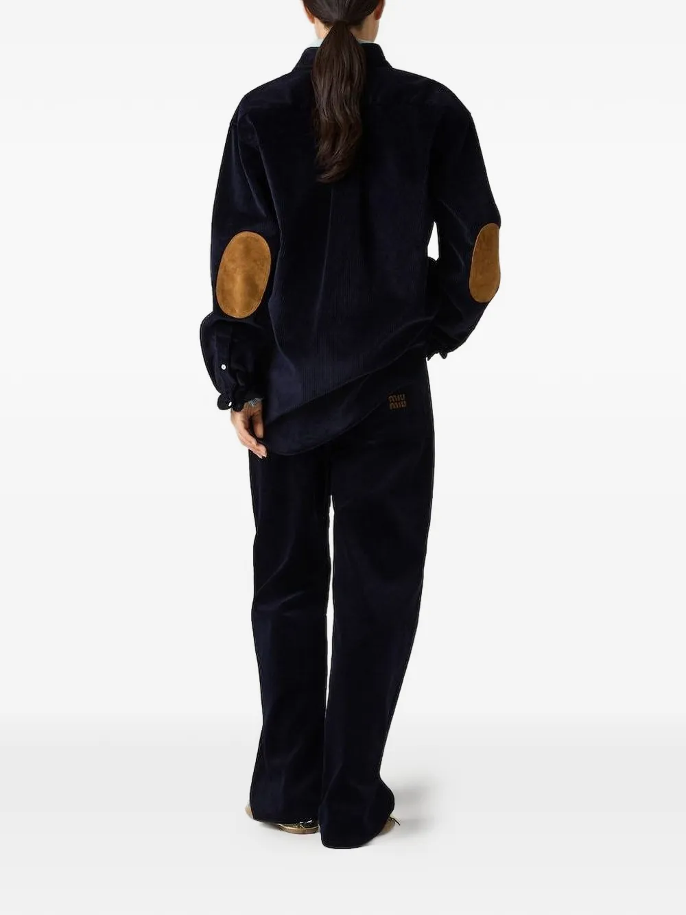 Miu Broek met zak Blauw