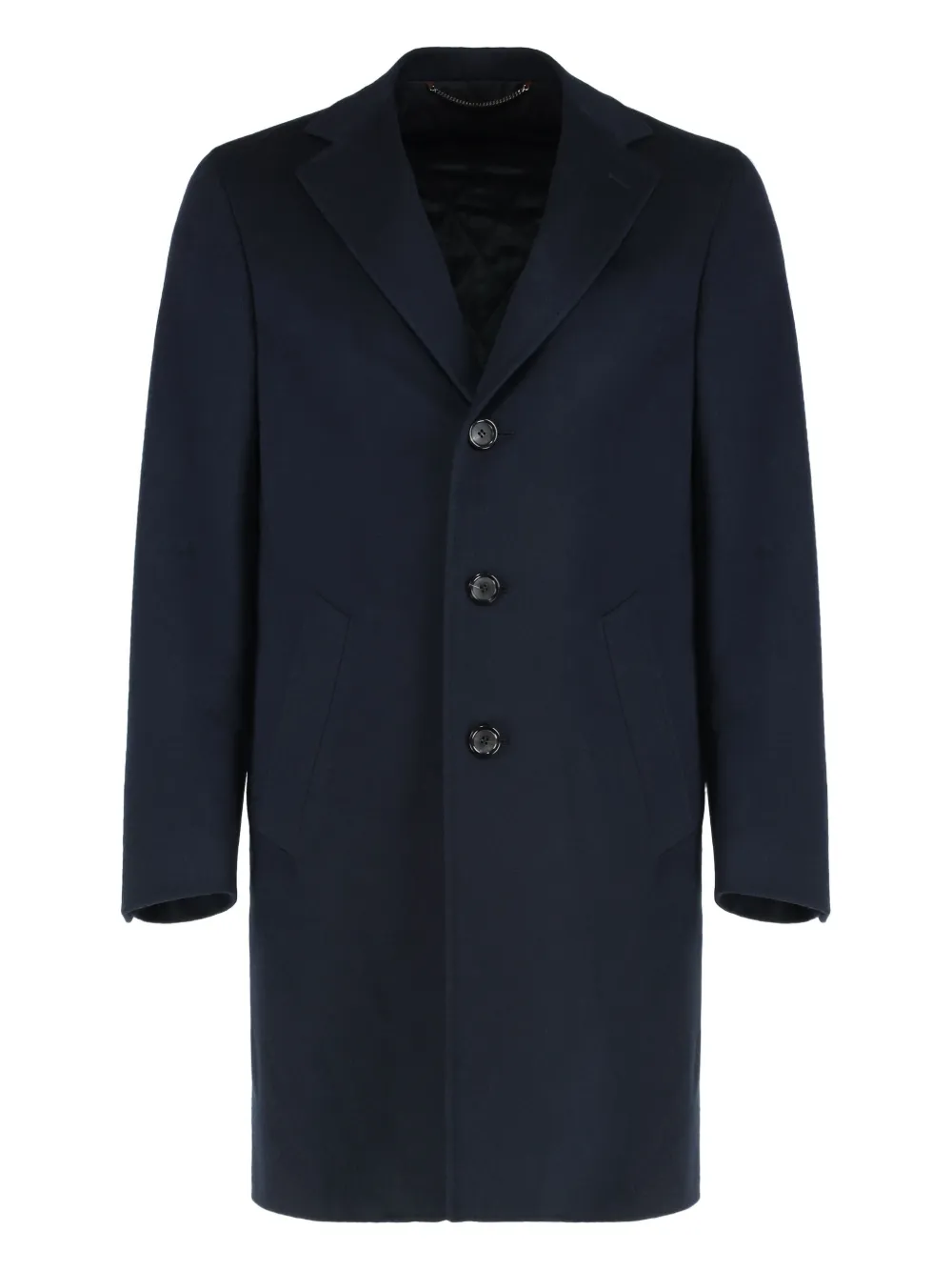 Canali wool single-breasted coat | Blue | Image 1
