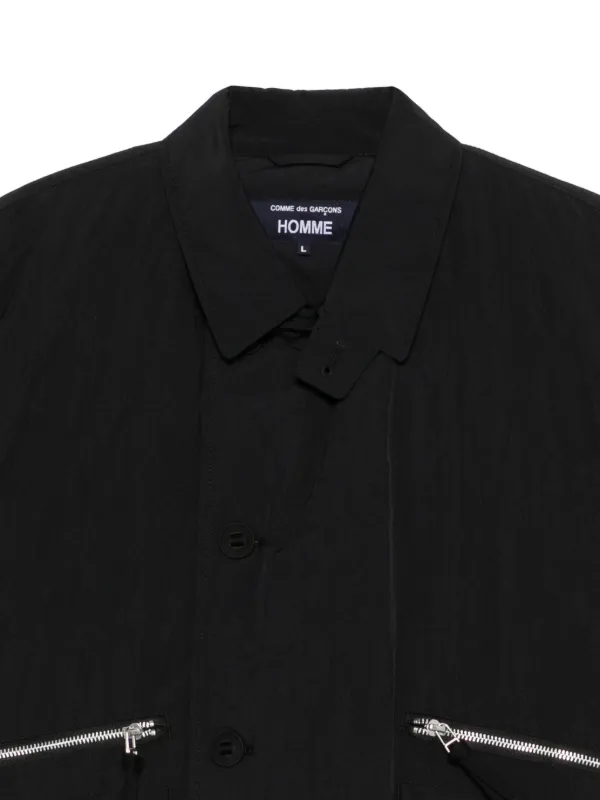 Comme Des Garçons Homme zip-pocket Puffer Jacket | Black | FARFETCH