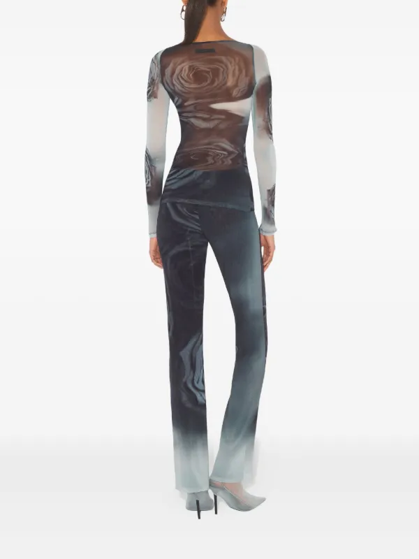 Jean Paul Gaultier Camiseta Com Estampa Abstrata | Cinza | FARFETCH BR