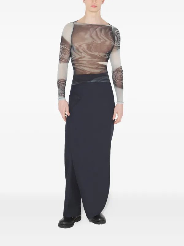 Jean Paul Gaultier Camiseta Com Estampa Abstrata | Cinza | FARFETCH BR