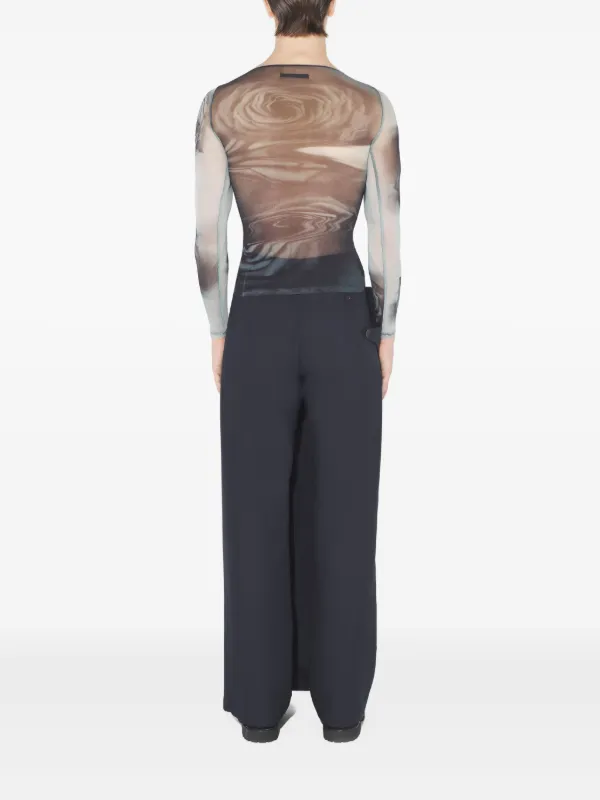 Jean Paul Gaultier Camiseta Com Estampa Abstrata | Cinza | FARFETCH BR