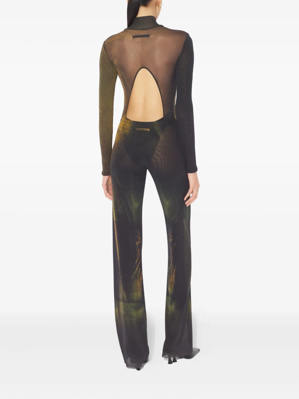 Jean Paul Gaultier Water broek met grafische print Groen