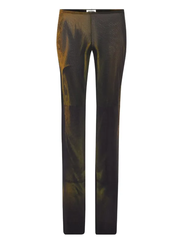 Jean Paul Gaultier Water Graphic-print Trousers in Green