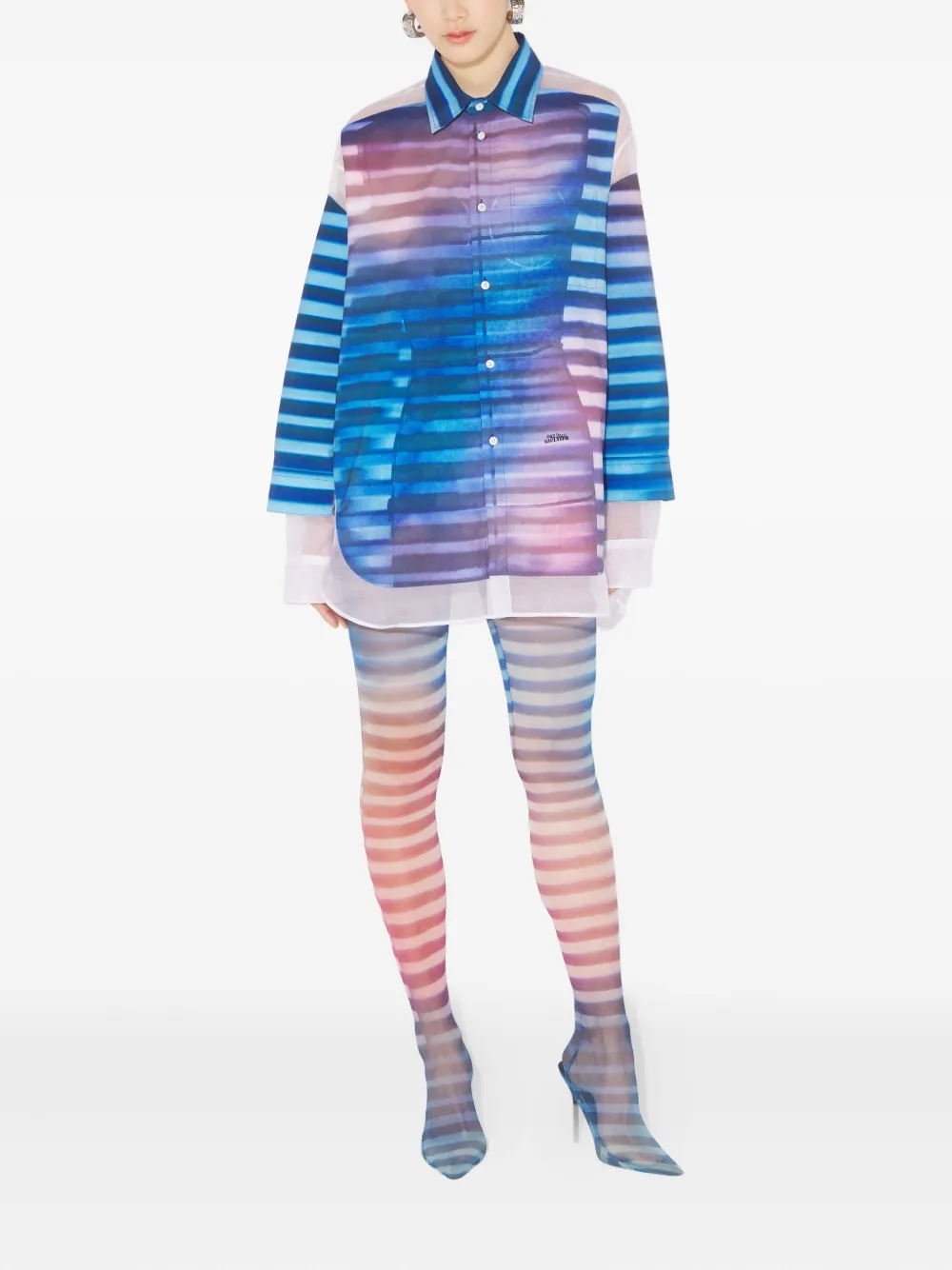 Jean Paul Gaultier Petit-Grand Air shirt met print Blauw