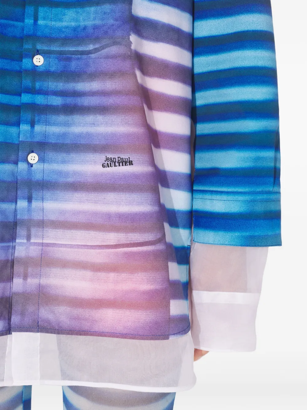 Jean Paul Gaultier Petit-Grand Air shirt met print Blauw