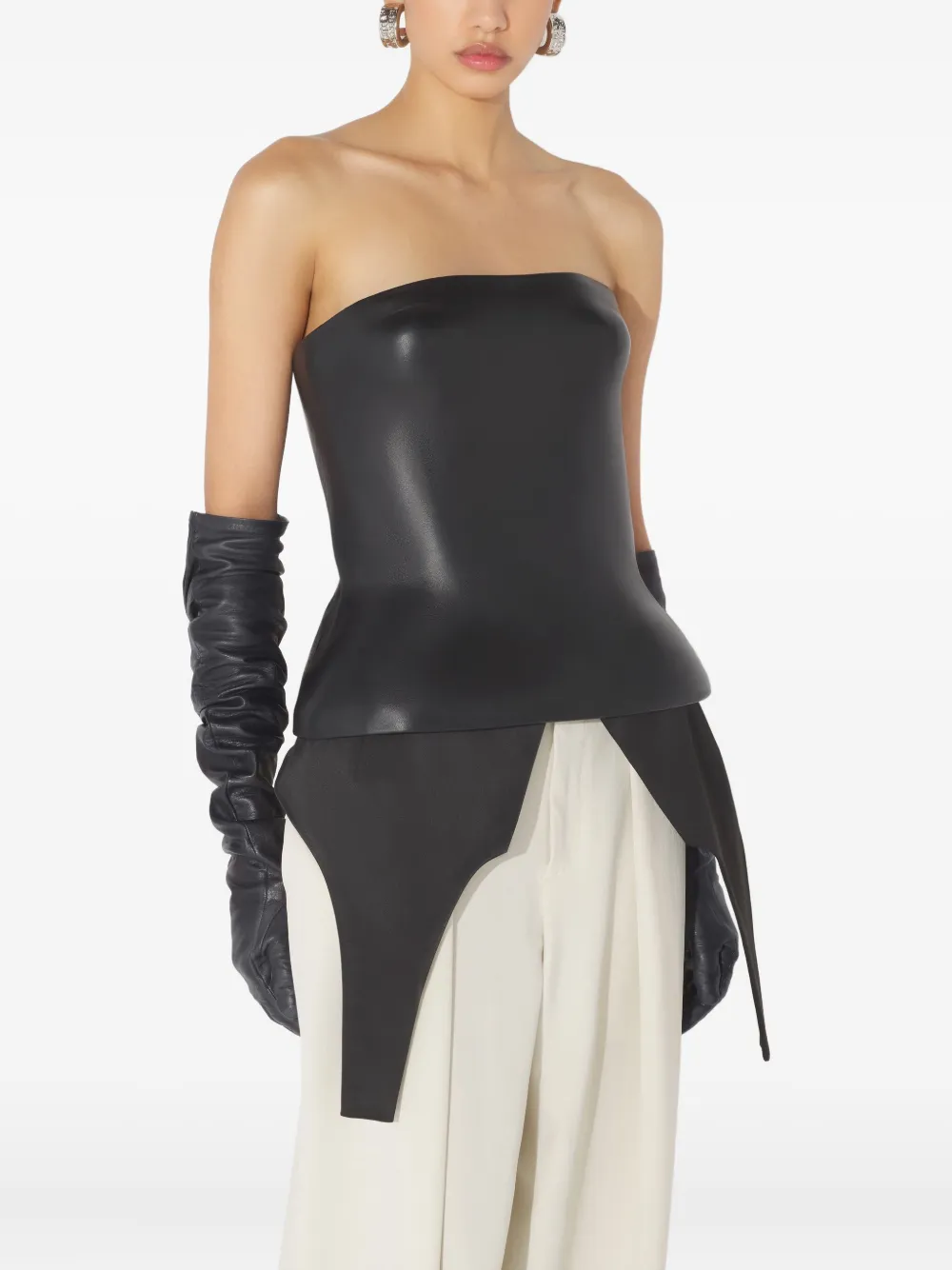leather top