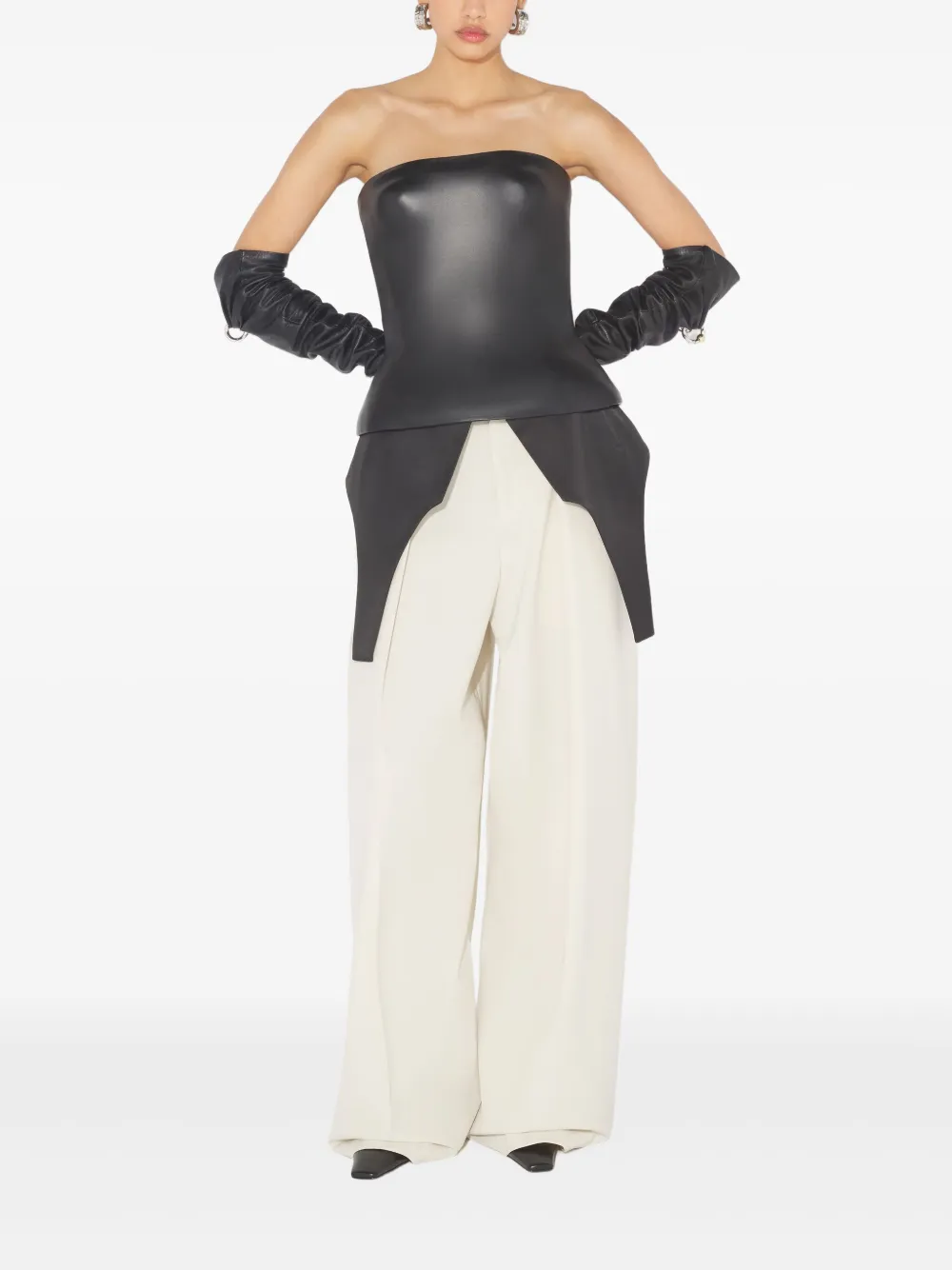 leather top