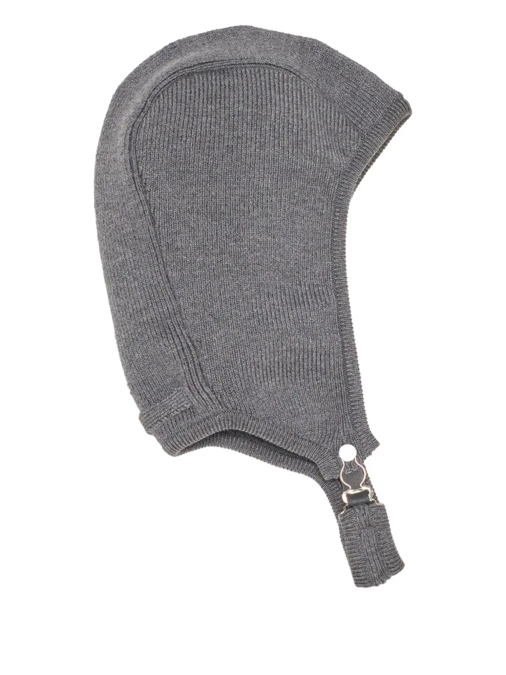 Jean Paul Gaultier Garter-ribbed Beanie In Gray