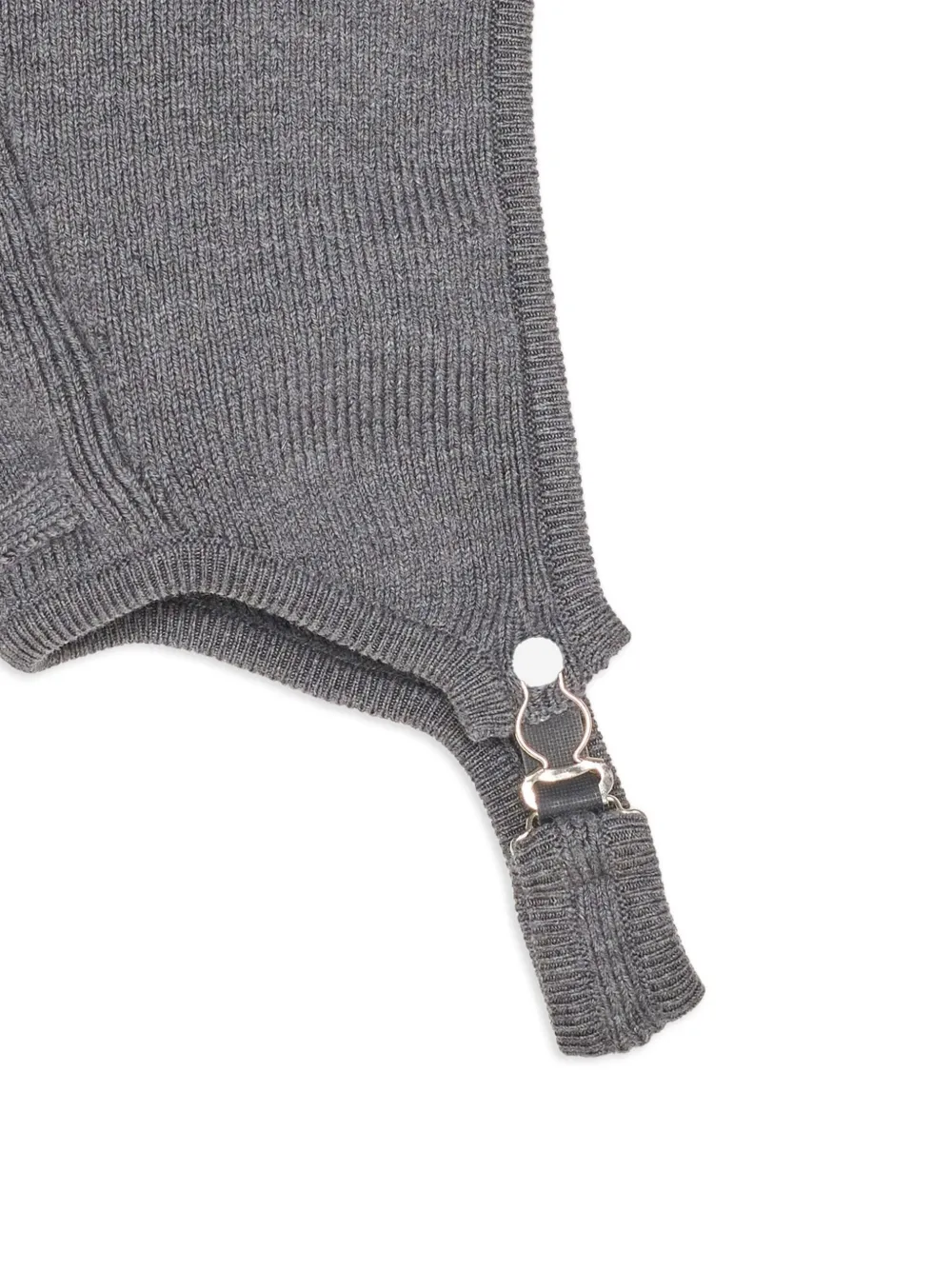 Jean Paul Gaultier Garter-ribbed Beanie In Gray
