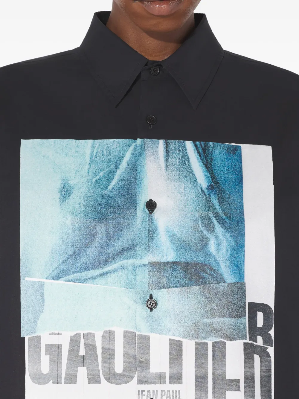Jean Paul Gaultier Water shirt met grafische print Zwart