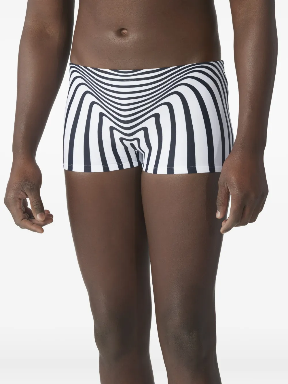 Jean Paul Gaultier Getreepte zwemshorts Wit