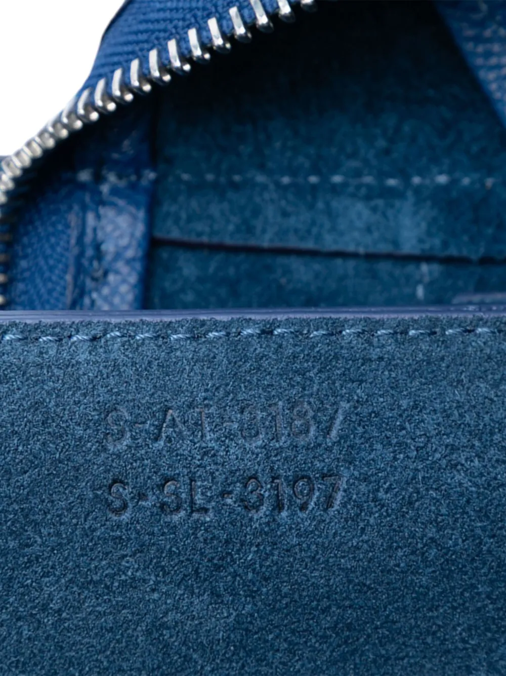 Pre-owned Celine 2017 Micro Grained Calfskin Belt Bag Satchel In Blue
