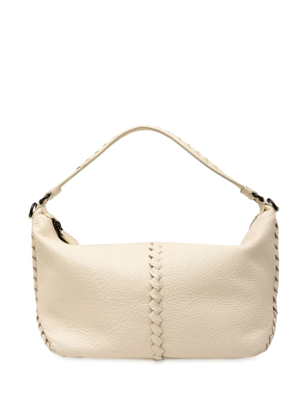 Bottega Veneta Pre-Owned 2012-2025 Intrecciato Trimmed Cervo hobo bag | White | Image 1