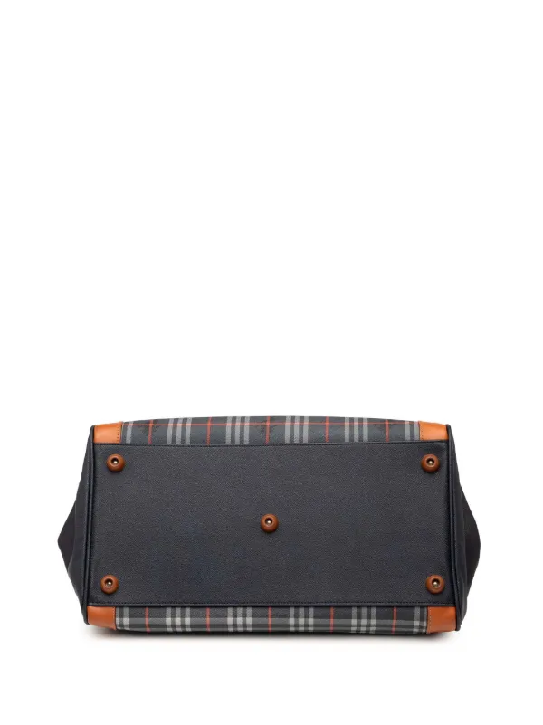 BURBERRY ヘイマケットチェック ミニボストンバッグ BURBERRY（バーバリー） 美品 ヘイマーケットチェック ミニ ボストン