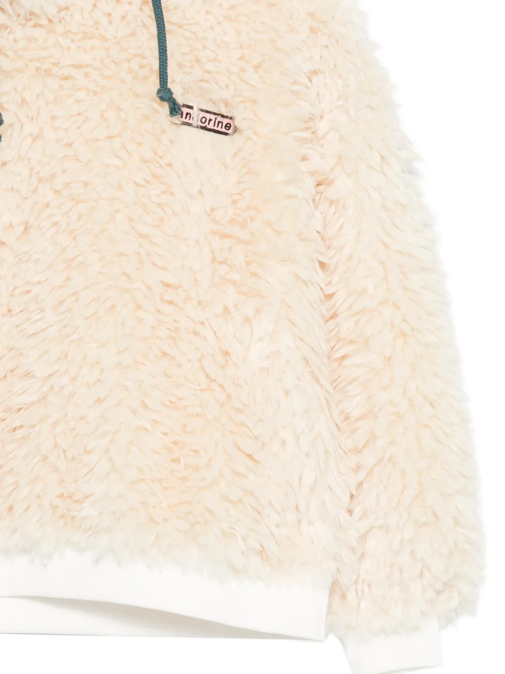 Andorine Hoodie met imitatiebont Beige