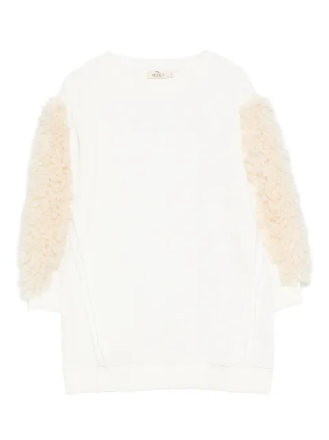 Andorine faux-fur detail dress