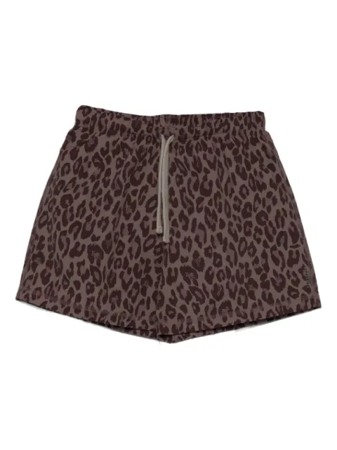 Andorine shorts de playa con estampado de leopardo