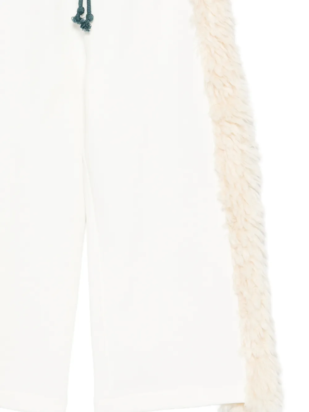 Andorine Trainingsbroek met imitatiebont Wit
