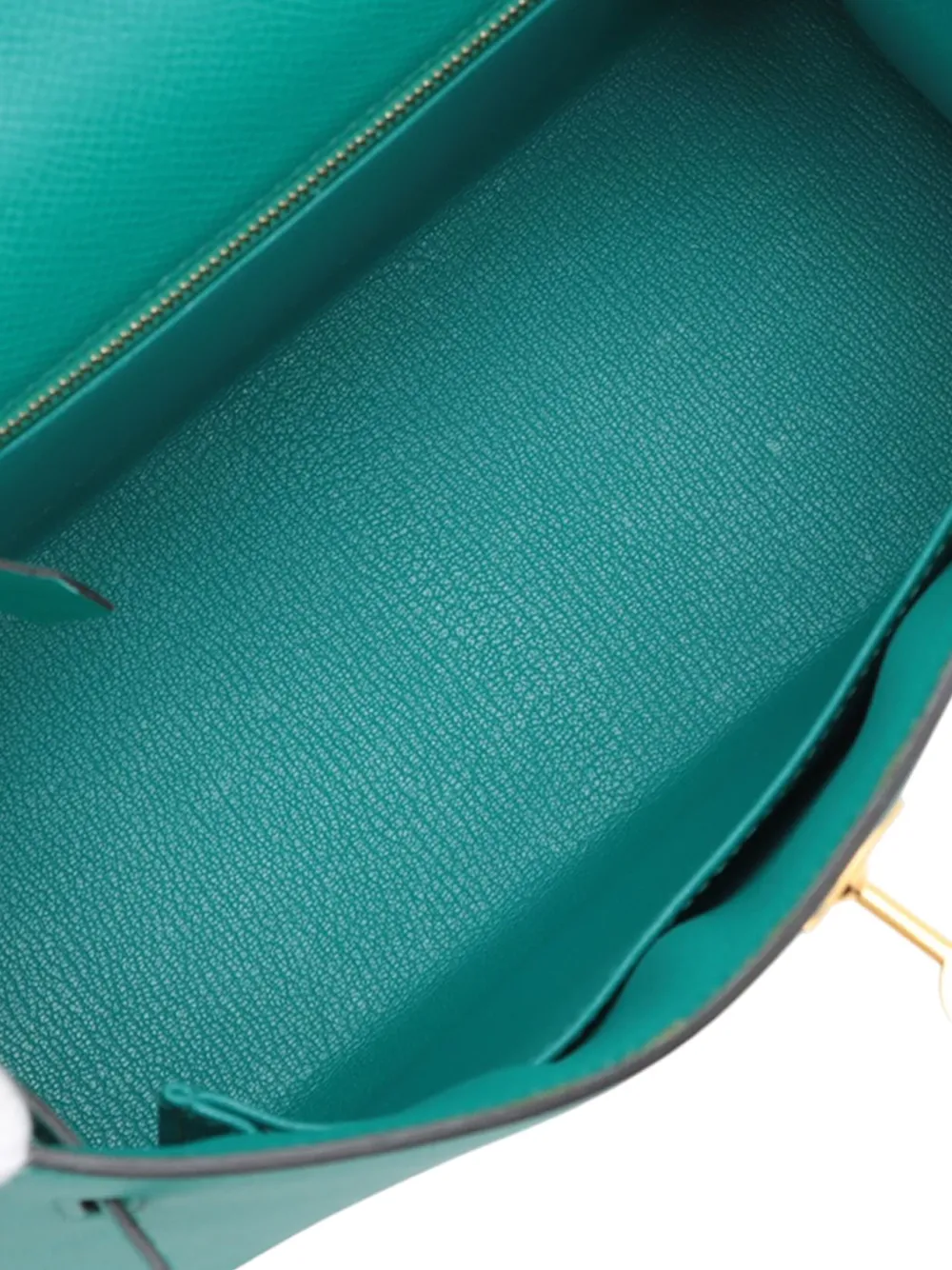 Pre-owned Hermes 2016 Epsom Kelly Ii Sellier 25 Satchel In Blue