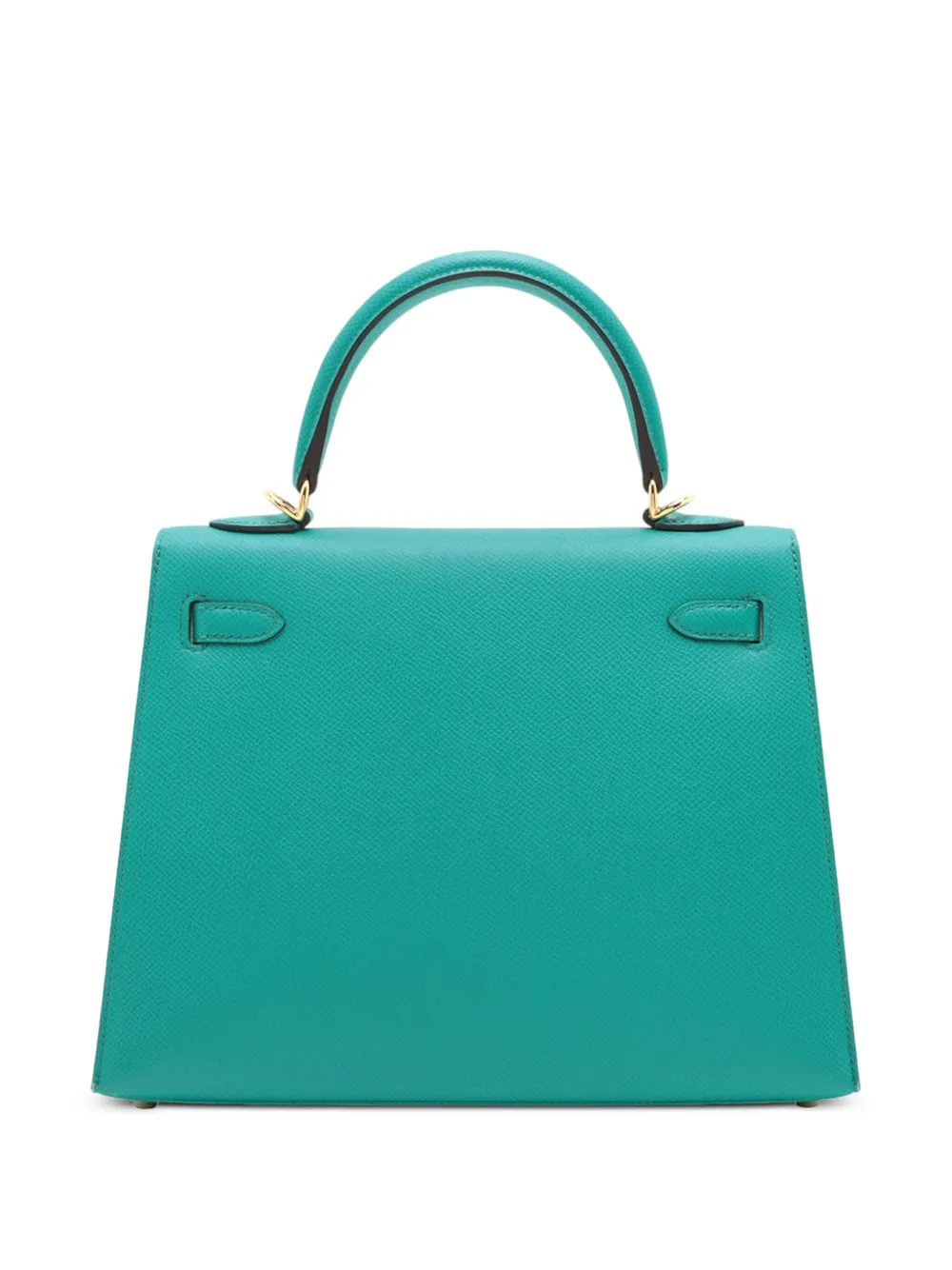 Pre-owned Hermes 2016 Epsom Kelly Ii Sellier 25 Satchel In Blue