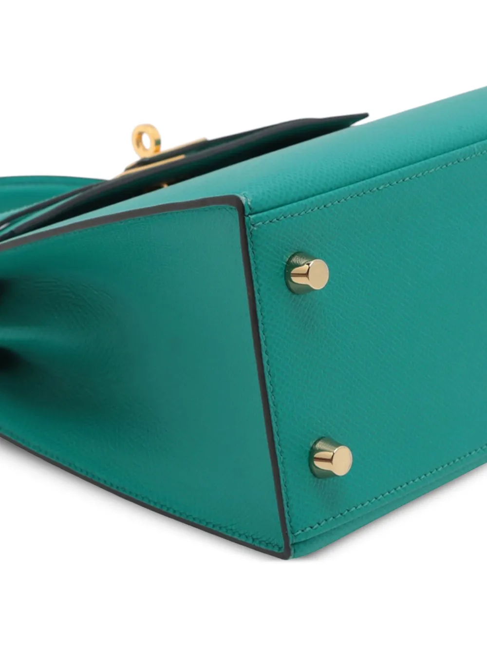 Pre-owned Hermes 2016 Epsom Kelly Ii Sellier 25 Satchel In Blue