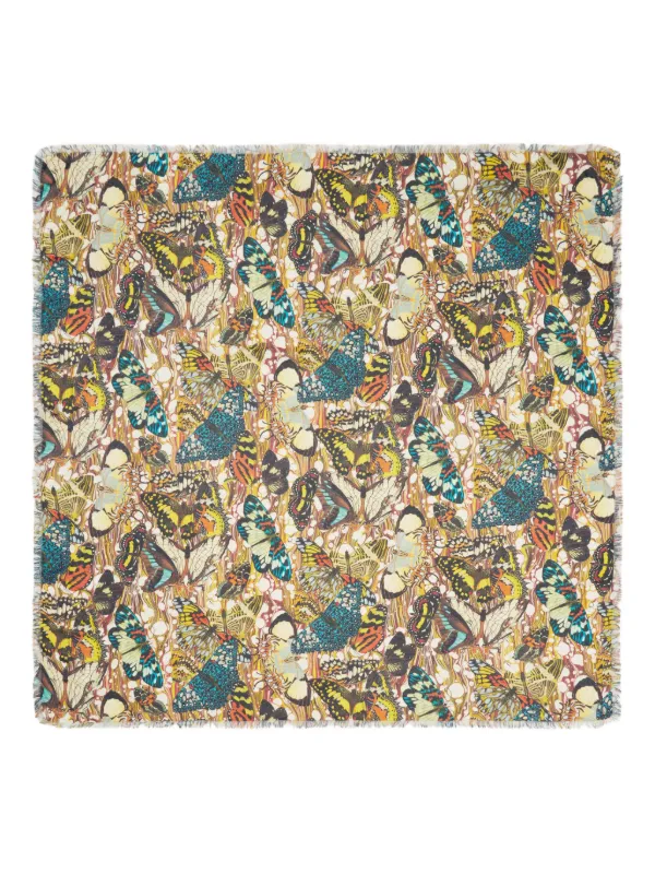 Jean Paul Gaultier Le Paréo Butterfly-print Skirt in Brown