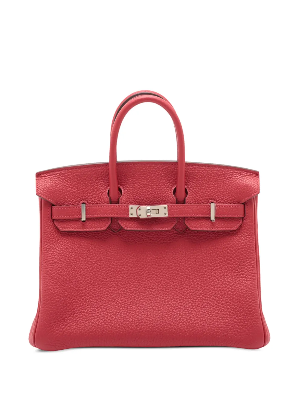 Hermès Pre-Owned 2020 Togo Verso Birkin Retourne 25 handbag | Red | Image 1