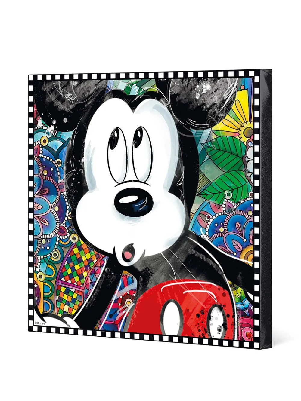 Egan Mickey Forever & Ever Painting (50cm X 50cm) In Multi