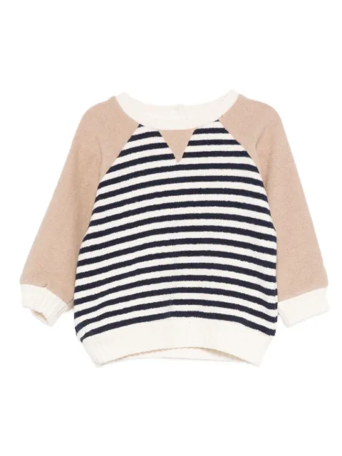 Miss Grant Kids striped crewneck sweater