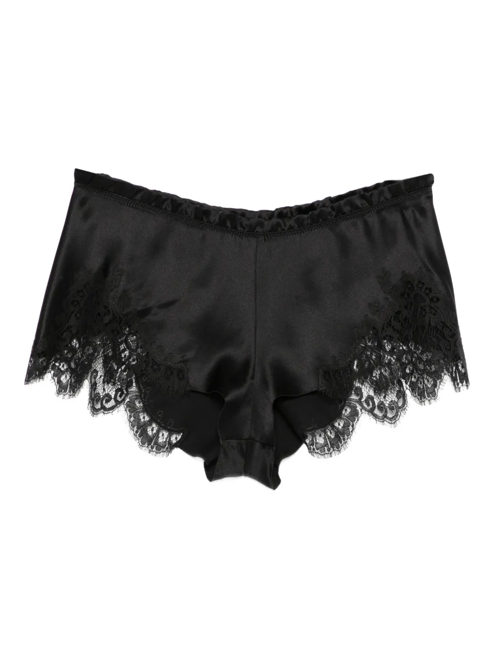 Carine Gilson Floaty Lace Shorts In Black