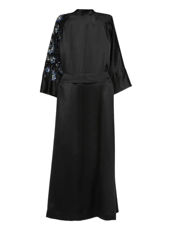 Carine Gilson Embroidered Women Robe - Black