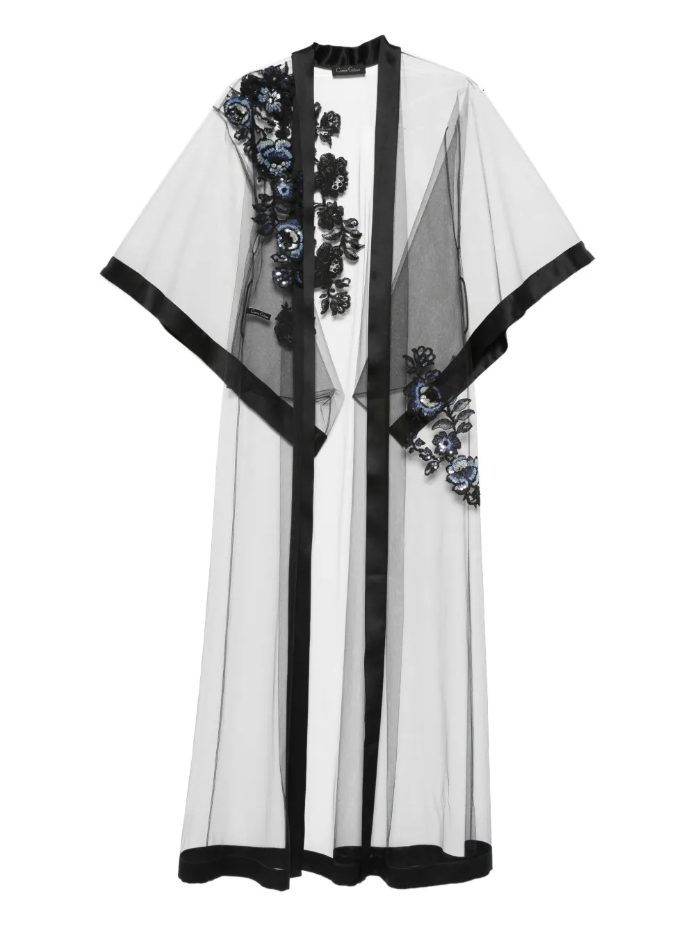 Carine Gilson Embroidered Robe In Black