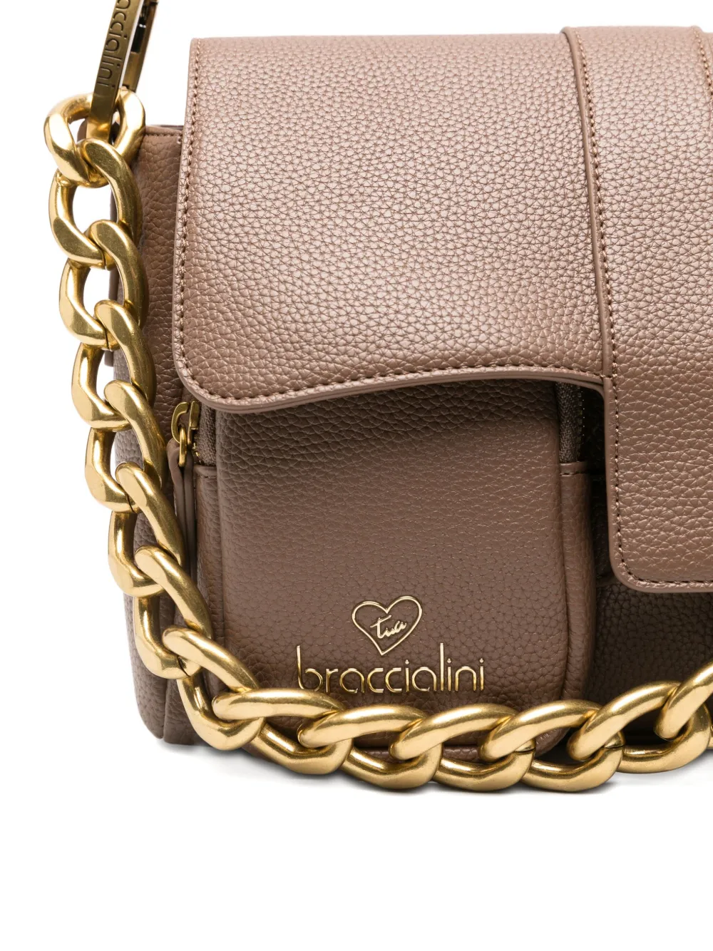 Braccialini Jinny Jewels Chain-strap Shoulder Bag In Brown