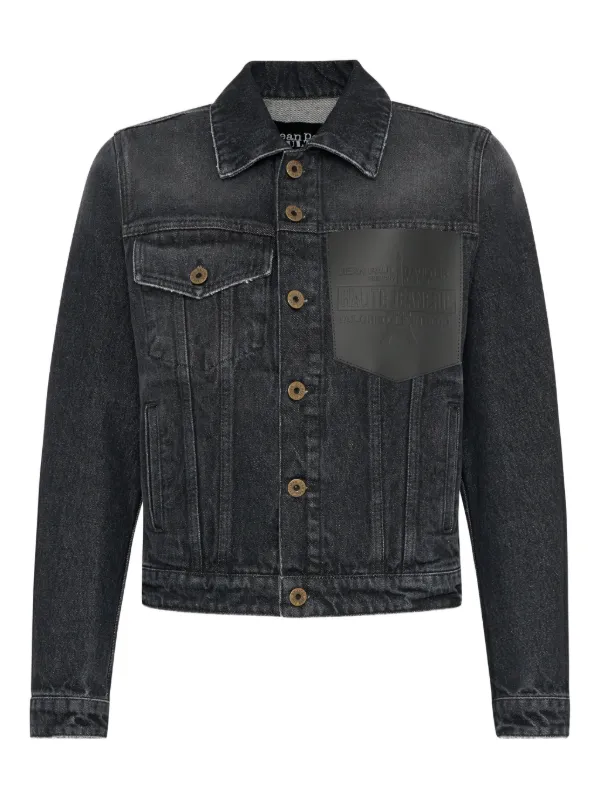 Jean Paul Gaultier Haute Jeanerie レザーポケット デニムジャケット 