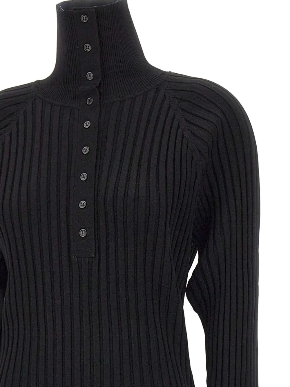 A. Roege Hove Ribbed Button-down Sweater In Black