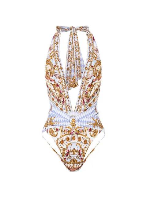 Camilla traje de baño con cuello en V