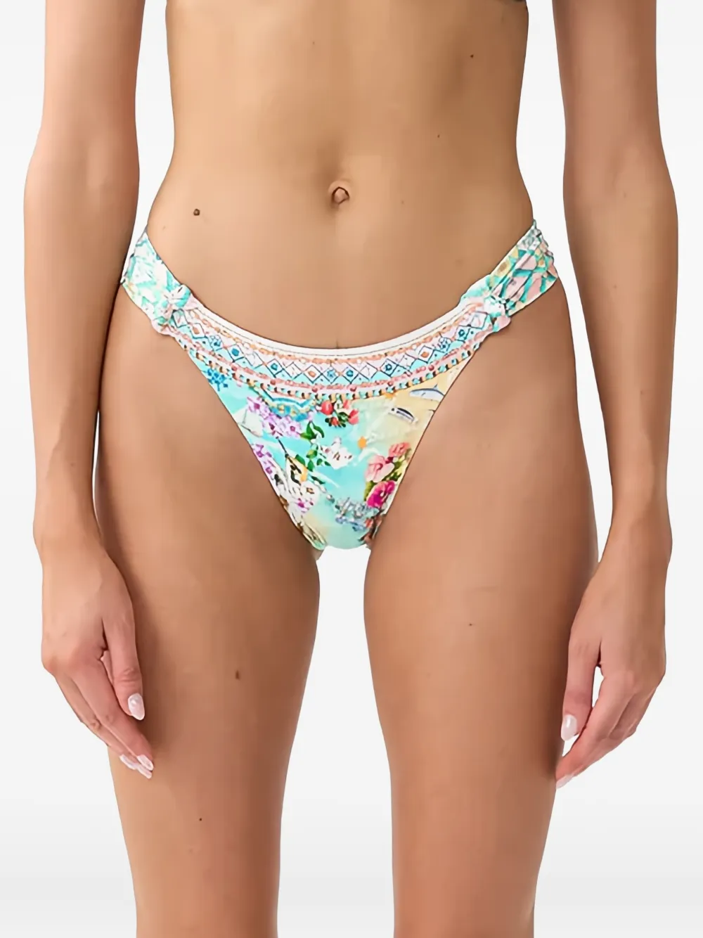 Camilla beach-pattern bikini bottoms | Bikinis | Image 2