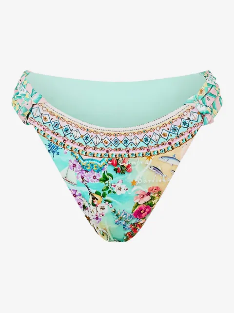 Camilla beach-pattern bikini bottoms
