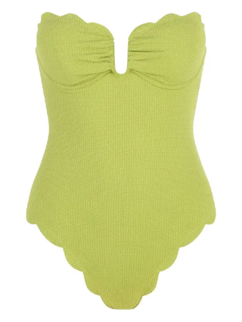 Marysia Lisbon scalloped-hem swimsuit