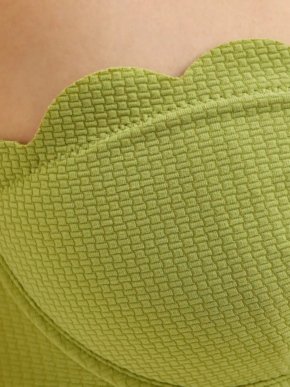 Marysia Lisbon badpak met gewelfde afwerking Groen