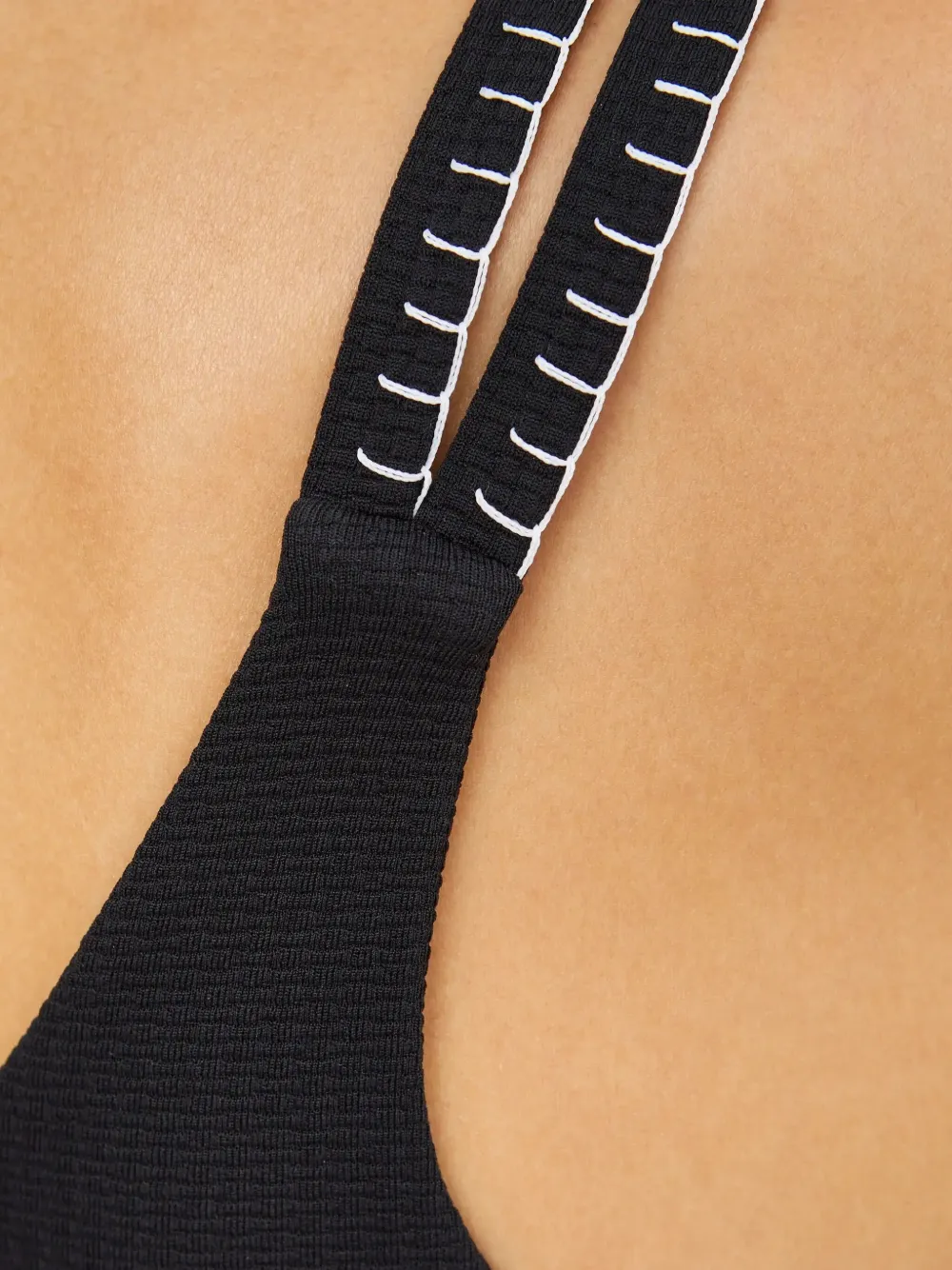 Marysia Fauna asymmetrisch badpak Zwart